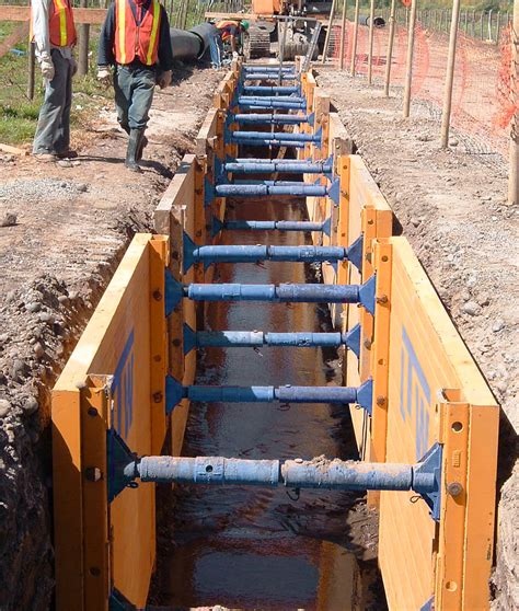 trench boxes for pipes